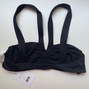 Andie Swim x Demi Moore Monaco Swimsuit Bikini Top Women’s Small Black NWT